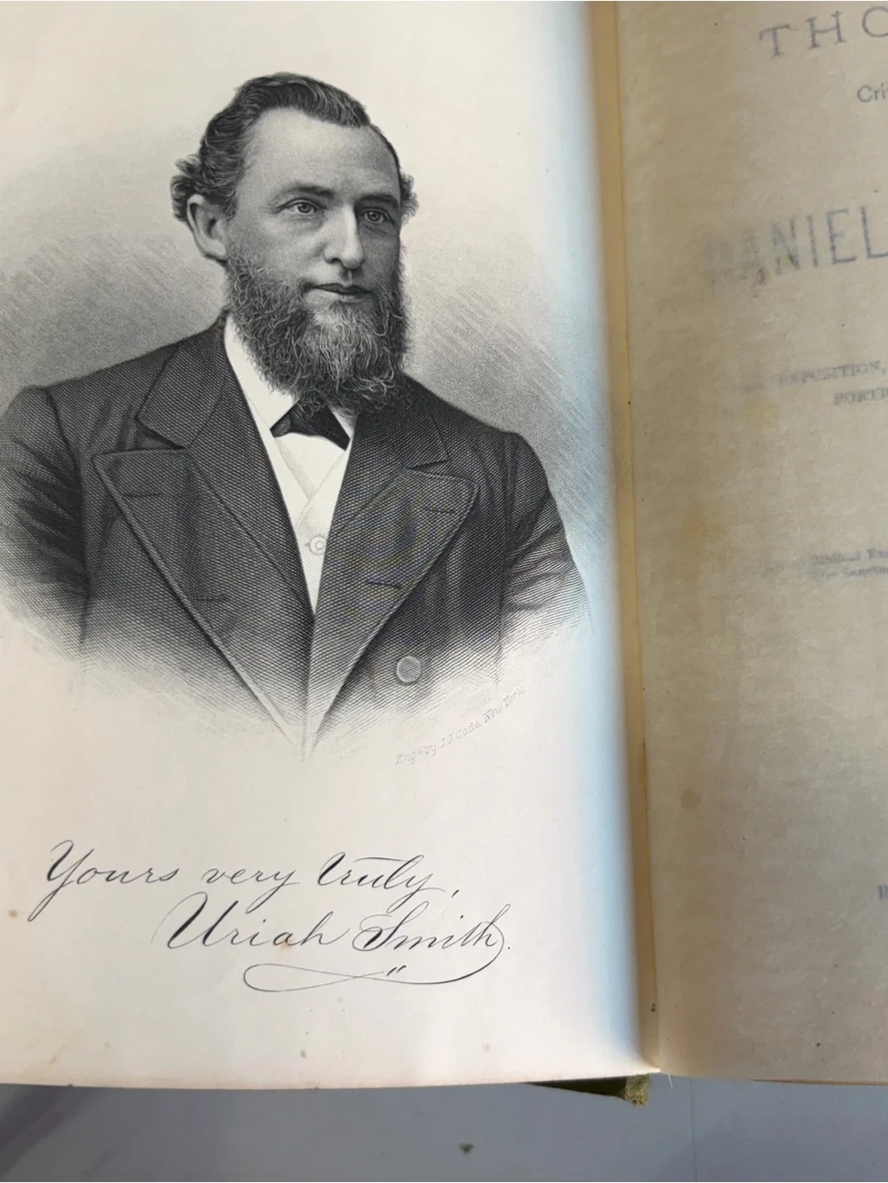 🔥 1884 Uriah Smith Thoughts Daniel & Revelation Antique SDA Hardcover Rare🔥